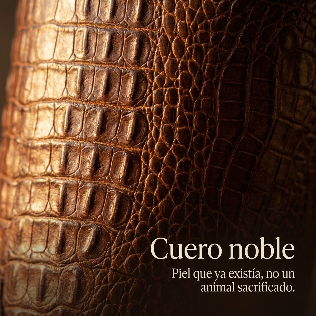 Textura de cuero noble croco, macro